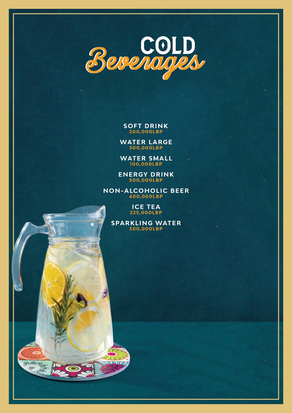 COLD BEVERAGES